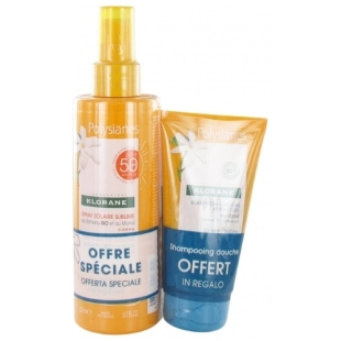 KLORANE Polysianes Spray solaire Sublime 50 SPF (200ml) + Shampooing douche offert (75 ml)