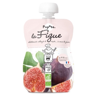 POPOTE - Compote La Figue 100% Bio Dès 4 mois - Gourde 120g