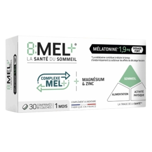 8:MEL+ 1,9 mg – Complément mélatonine (complexe MEL+) - 30 comprimés