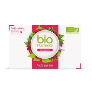 NUTRISANTE BIO Tisane - Infusion Cranberry (20 sachets)