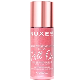 NUXE - Roll-On Huile Prodigieuse Or Florale- Huile Sèche Multi-fonctions Visage, corps et cheveux - 60 ml