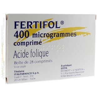 FERTIFOL Acide folique 0,4 MG (28 comprimés)