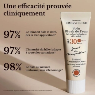 EMBRYOLISSE - Soin Blush de Peau Gel-Crème SPF30  hydratant Bronze- 50 ml