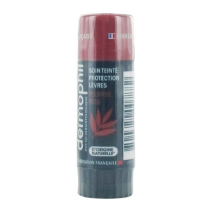 DERMOPHIL INDIEN Soin Teinté Rose Poudré "naturel" Protection Lèvres (4 grammes)