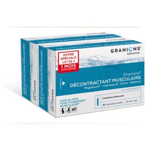 GRANIONS Décontractant Musculaire (2 x 30 ampoules)