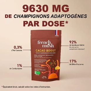 FRENCH MUSH - Boisson Cacao Boost 100 g