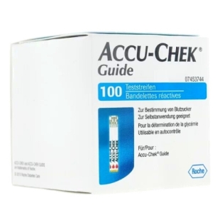 ACCU CHEK GUIDE Mesure Glycémie - 100 bandelettes Accuchek