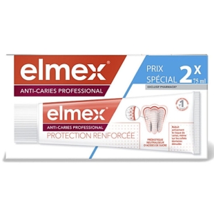 ELMEX - Dentifrice Anti-Caries Professional - de 2 x 75 ml