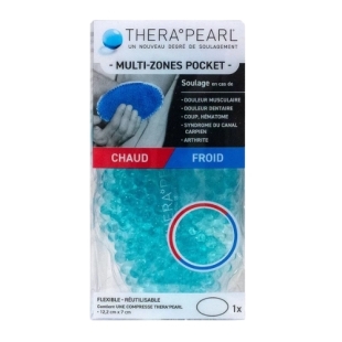 thera pearl pocket multizones compresse thermique chaud froid perles gel mini
