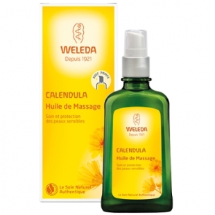 WELEDA Huile de Massage au Calendula - flacon pompe (100 ml) 