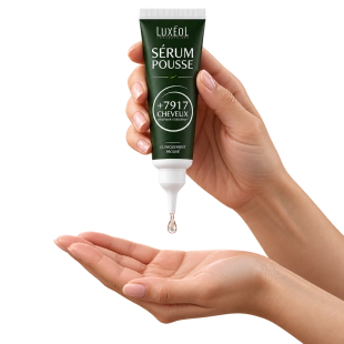 Sérum Luxéol au creux de la main
