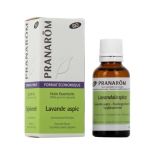 Huile essentielle lavande aspic bio apaisante piqûres insectes brûlures naturelle cicatrisante pranarom