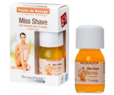 DERMOFLUIDE Miss Shave Fluide de Rasage et d’Après-rasage Huile D'Argan 30 ml