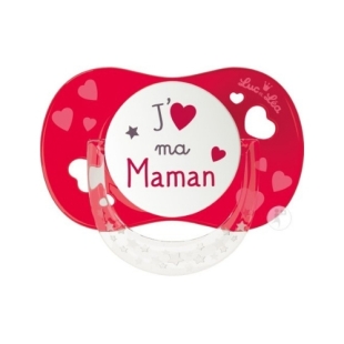 LUC ET LÉA Sucette Confort+ 6-18 mois J'aime ma Maman
