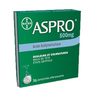 ASPRO 500 mg (36 comprimés effervescents)