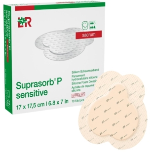 LOHMANN ET RAUSHER - Pansement Hydrocellulaire Siliconé Sacrum - Suprasorb P Sensitive Sacrum