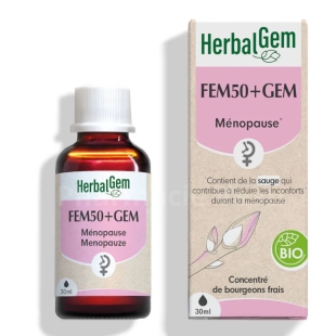 HerbalGem FEM50 Gem Bio 50 ml complexe gemmotherapie femme menopause confort feminin
