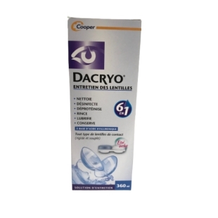DACRYO Entretien Des Lentilles 6 en 1 (360 ml) Cooper