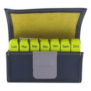 PILBOX Mini Semainier Gris 7x3 cases