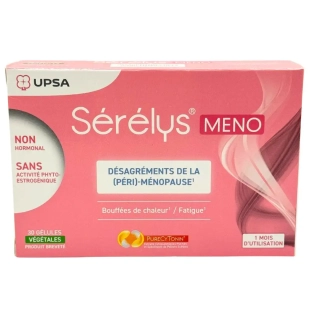 SERELYS Meno -  Désagréments de la (Péri)-Ménopause Bouffées De Chaleur/Fatigue - 30 gélules Upsa