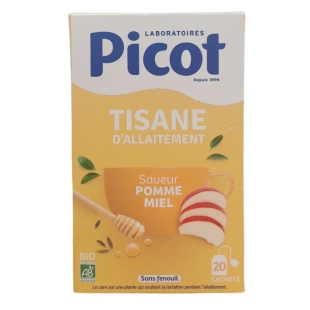 PICOT - Tisane d'allaitement pomme miel- sans fenouil - 20 sachets