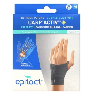 EPITACT Orthèse Souple Carp'Activ Poignet (Canal carpien) (Droit M)