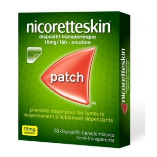 NICORETTE SKIN 15mg/16h (étape 2) - 28 patchs