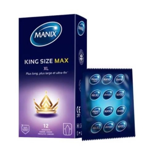 MANIX - King Size Max XL 12 Préservatifs