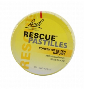 RESCUE Pastilles Concentré de Zen naturel à l’orange boite 50 grammes