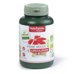 Nat & Form Circulation Vigne Rouge Hamamélis Bio 200 gélules