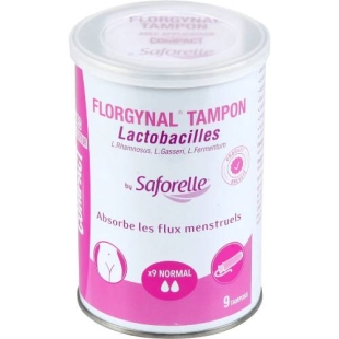 SAFORELLE - Florgynal NORMAL - 9 Tampons Probiotiques Avec Applicateur
