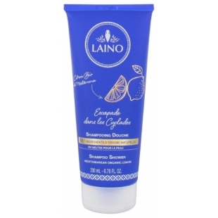 LAINO Shampooing douche citron bio Escapade les Cyclades (200 ml)