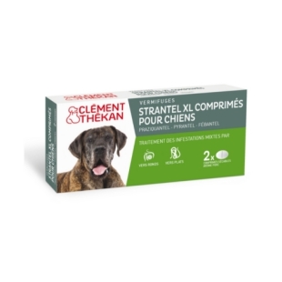 CLEMENT THEKAN Strantel XL Vermifuge Chien Goût Viande (2 cp)