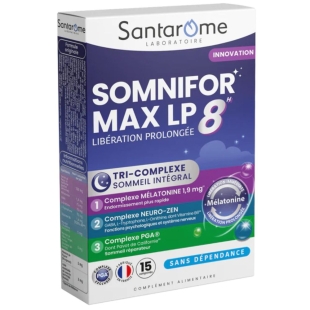 SANTAROME - Somnifor  Max Libération Prolongée 8h - 15 comprimés