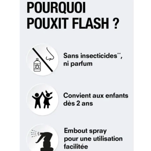 POUXIT  Flash - Poux Et Lentes Lotion  5 minutes - 150ml