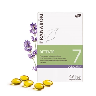 Capsules détente sommeil stress relaxation lavande mandarine carvi bien être naturel nervosité