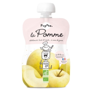 POPOTE - Compote La Pomme 100% Bio Dès 4 mois - Gourde 120g