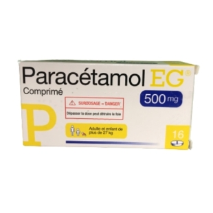 PARACETAMOL 500 mg (16 comprimés) EG Labo