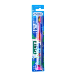 GUM JUNIOR 6ans+ - Brosse à Dents Soft Timer Light