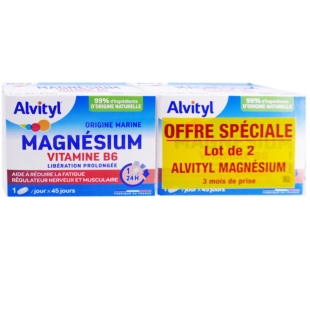ALVITYL - Magnésium Vitamine B6 -  2 x 45 comprimés