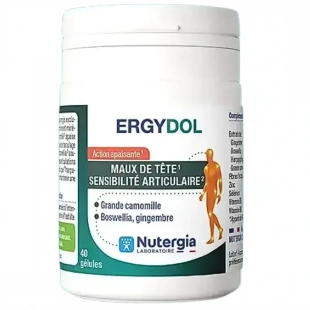 ERGYDOL - Maux de Tête Sensibilité Articulaire Nutergia - 40 gélules