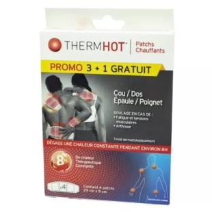 THERMHOT - Patchs Chauffants Cou/Epaules/Dos - 3+1 Gratuit