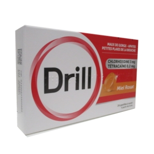 DRILL Miel Rosat (24 pastilles)