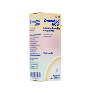 ZYMADUO 300 UI solution buvable en gouttes (12 ml)