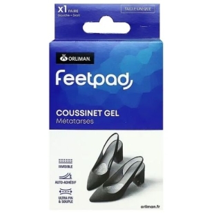 ORLIMAN FEETPAD - Coussinet Gel Métatarses Amortit les chocs et les surcharges sur la zone avant du pied - Taille Unique - 1 paire