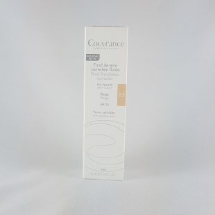 AVENE COUVRANCE Fond de Teint Fluide BEIGE 2.5 SPF 20 (30ml)