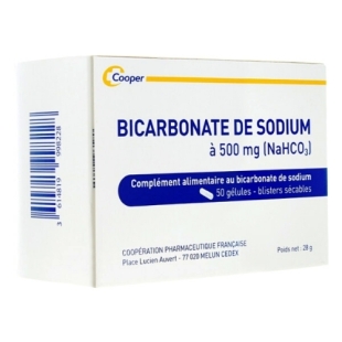 Bicarbonate de Sodium 500 MG (50 gélules) COOPER