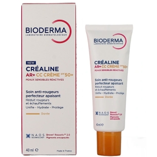 BIODERMA - Céréaline AR+ CC Crème SPF50+ Anti-rougeurs Teinte Dorée - 40ml