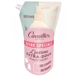 CAVAILLES - Soin Lavant Intime Extra Doux -250 ml + recharge 500 ml