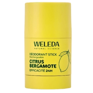 Weleda Déodorant Stick Rechargeable Citrus Bergamote BIO 50g parfum agrumes naturel rechargeable